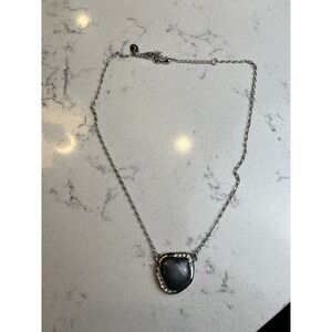 Lia Sophia Visionary Necklace Grey Accent Stone With Rhinestone Accents